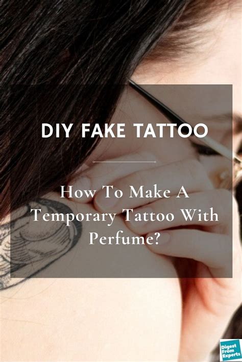 how do you make a fake tattoo with perfume|temporary tattoo with perfume tiktok.